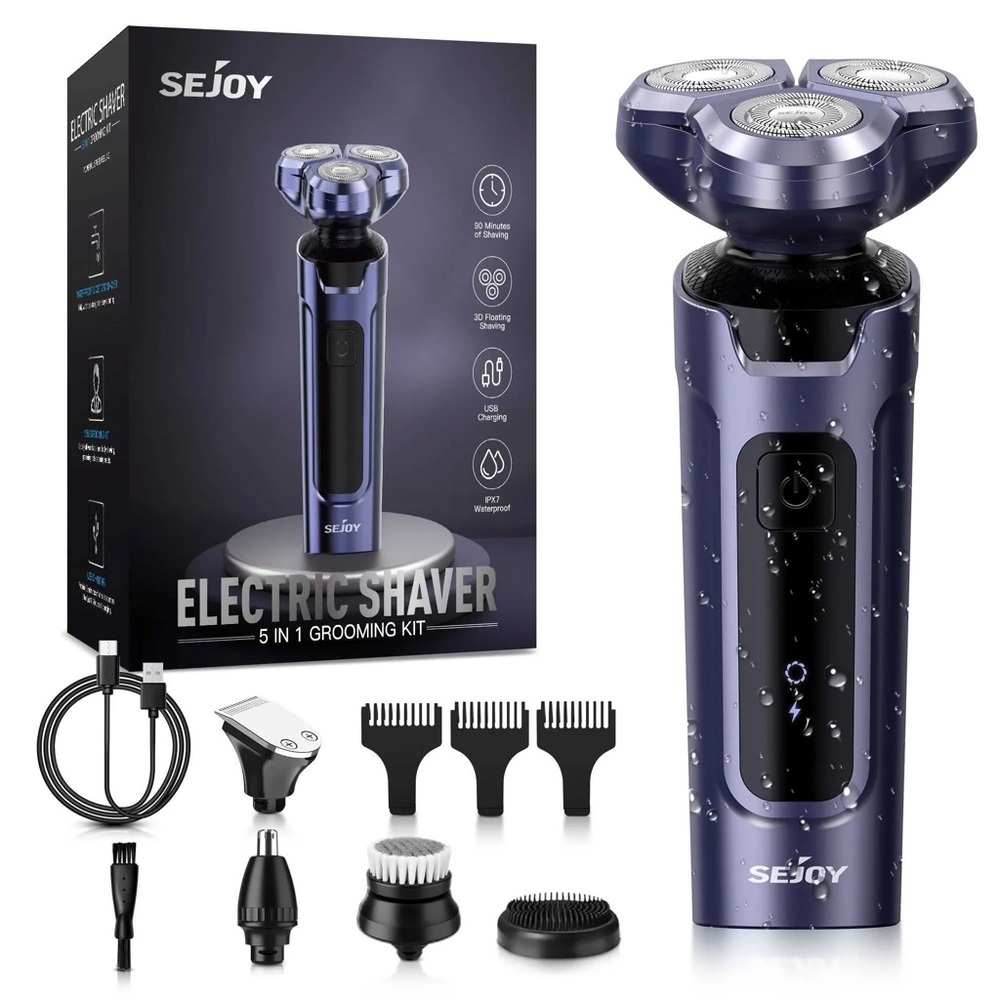 Men’s Electric Shaver ~ Sejoy 5-in-1 ~ Waterproof & Rechargeable
